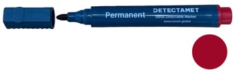 picture of Detectable Permanent Marker Pen - Red Bullet Tip - Single - [DT-146-A06-P03-A07]