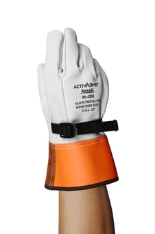 picture of Ansell ActivArmr 96-003 High Voltage Leather Premium Goat Skin Gloves - Pair - AN-96-003 - (NICE)