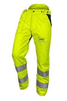 Picture of Francital Design C Hi Viz Yellow Chainsaw Trousers - SF-XS/FINR011Y