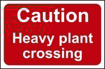 picture of Spectrum Caution Heavy Plant Crossing – FMX 600 x 400mm – [SCXO-CI-13928]