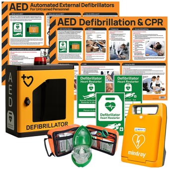 picture of Mindray C1A AED Bundle with HypaGuard Indoor Cabinet - [SA-K3050] - (LP)