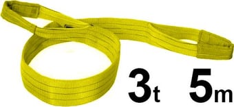 picture of LashKing - Polyester Webbing Sling - 3t W.L.L - Length: 5mtr - EN11492-1:2000 - [GT-DWS3T5M]