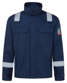 picture of Portwest FR741 - Bizflame Work+ FR Jacket - Navy - PW-FR741NVR