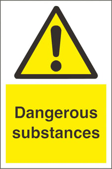 picture of Dangerous Substances Sign - 200 x 300Hmm - Rigid Plastic - [AS-WA142-RP]