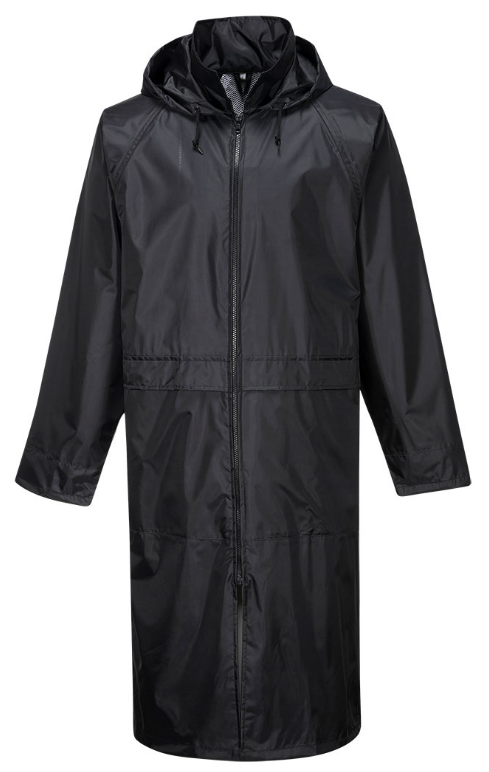 picture of Portwest S438 Classic Rain Coat Black - PW-S438BKR