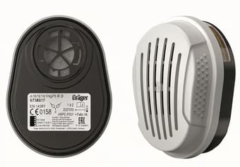 Picture of Drager X-Plore Bayonet A1B1E1K1HGP3 Combined Filters for Drager X-Plore Full Masks - Pair - [BL-650442]