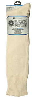 Picture of Work Force Protective Knee High Sea Boot Socks - Natural White - [AP-WFH0010]