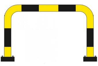 Picture of BLACK BULL FLEX Protection Guard - Outdoor Use - (H)640 x (W)1000mm - Yellow/Black - [MV-196.21.658]