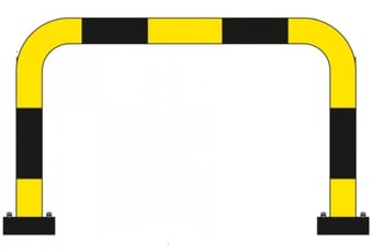 Picture of BLACK BULL FLEX Protection Guard - Outdoor Use - (H)640 x (W)1000mm - Yellow/Black - [MV-196.21.658]