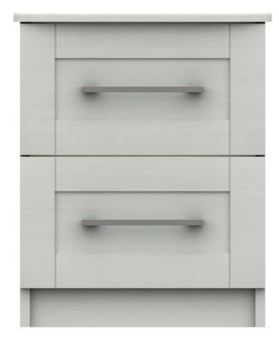 Picture of One Call Andante 2 Drawer Bedside - White - [OCF-ANWB2]