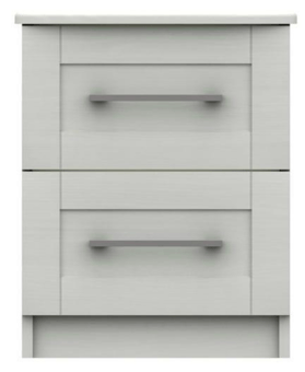 picture of One Call Andante 2 Drawer Bedside - White - [OCF-ANWB2]