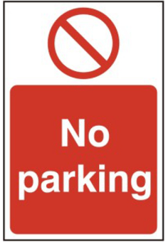 Picture of Spectrum No Parking Sign - SAV 400 x 600mm - SCXO-CI-11628