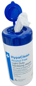 picture of HypaClean Light Duty Sanitising Wipes - Drum of 150 Wipes - [SA-D5194]