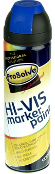 Picture of Prosolve Hi-Vis Marker Paint Aerosol 500ml Fluorescent Blue - [PV-PVHIVISFBA]