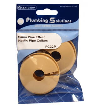 Picture of Plastic Radiator Pipe Collars - Pine Effect - 15mm - 4 Pack - CTRN-CI-FC32P