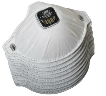 Picture of JSP - Valved FMP2 FilterSpec Replacement Filters - Black Valved for Industrial Work - EN1827 - PACK OF 10 - [JS-ASG02B-101-100] - (DISC-W)