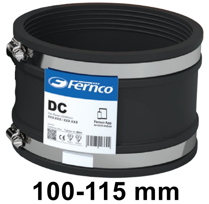 Fernco Drain Coupling - Size 100-115 mm- [FRN-DC115]
