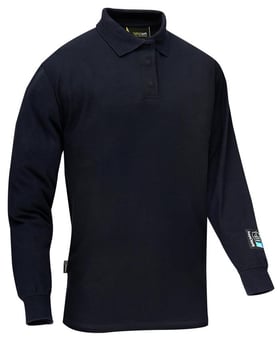 picture of ProGarm Arc Sleeved Navy Blue Polo shirt 5280  - PG-5280