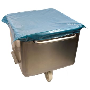 Picture of Detectable Tote Bin Covers - Blue - Roll of 250 - [DT-545D-1563-P01-X34]