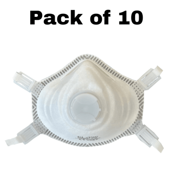 picture of Klass - FFP3 Dust Mist Fume Disposable Respirator With Valve - Pack of 10 - [MC-KL-P3D]
