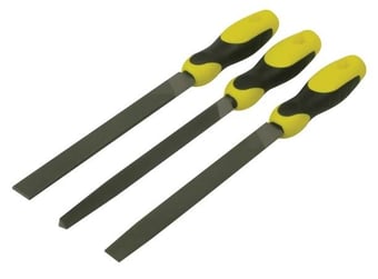 picture of Stanley File Set 3 Piece Flat 1/2 Round 3 Square - 200mm 8in - [TB-STA022464]