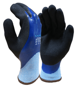 picture of Safe-T Sandy Nitrile Thermal Cut D Waterproof Gloves Blue - TX-STGP6575W - (NICE)