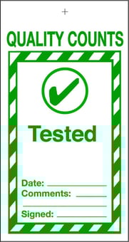 Picture of Tye Tags - Tested - 80 X 150Hmm (Pack of Ten) - Flexible Plastic - [AS-QU27-PVC]