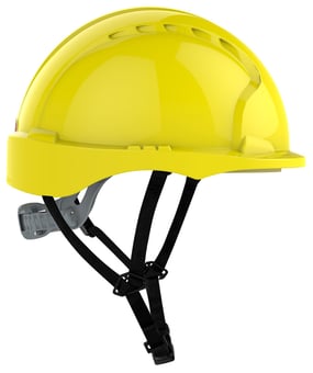 Picture of Jsp EVO3 Linesman Safety Helmet Micro Peak Slip Ratchet Yellow - [JS-AJG250-000-200]