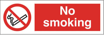 Picture of No Smoking Sign - 150 X 50Hmm - Rigid Plastic - [AS-PR0-RP]