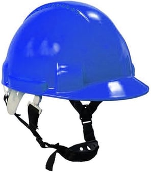 picture of Portwest - PW97 Monterosa Royal Blue Safety Vented Helmet With Y Chin Strap - [PW-PW97RBR] - (HY)