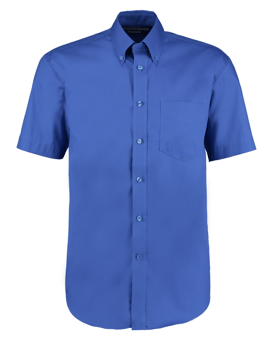 picture of Kustom Kit Mens Short Sleeve Premium Oxford Shirt - Royal Blue - BT-KK109-RBL