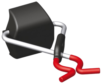 picture of Alfer Steel Galvanised Coaxis X-Star Type Rail System - Red - [PV-02931]