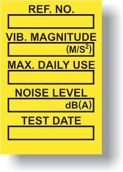 Picture of Vibration Control Mini Tag Insert - Yellow (Pack of 20) - [SCXO-CI-TG63Y]