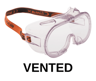 picture of Climax Panoramic Vented Goggles - Impact and Chemical Protection - [CL-539]