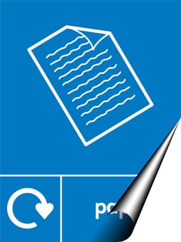 Picture of Recycling Signs - Paper - 300 X 400Hmm - Self Adhesive Vinyl - [AS-WR20-SAV]
