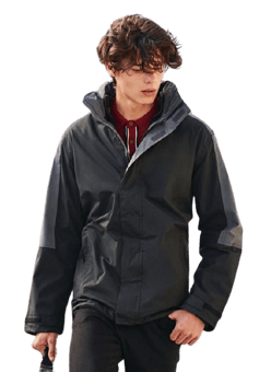 picture of Regatta Black/Seal Grey Defender 3in1 Jacket - AP-RTRA130-BSG - (LP)