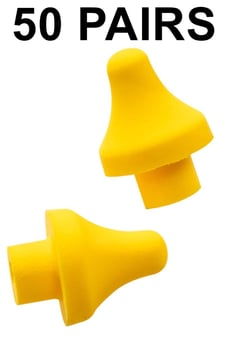 picture of Portwest EP19 Replacement Pods for EP17 - 50 Pairs - Yellow - [PW-EP19YER]