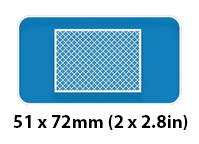 Picture of Metal and X-Ray Detectable Plasters 51mm x 72mm - Pack of 50 - [DT-403-S736-X09]