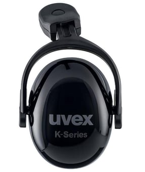 picture of UVEX Pheos K1P Helmet 28 dB Black/Grey Earmuffs - [TU-2600216]