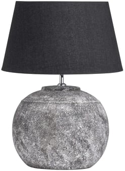 picture of Hill Interiors Regola Aged Stone Ceramic Table Lamp - [PRMH-HI-20009]