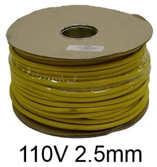 picture of 100 Metre Drum of 2.5mm 110V Yellow Arctic Grade Cable -  [HC-AC25115]