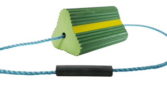 Picture of Vulcascot Wheel Chocks - Green - 150 x 170mm - [VS-WCG150]