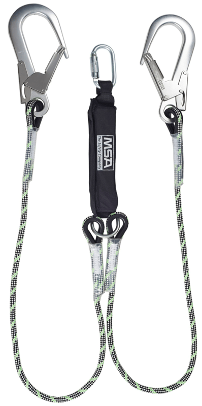 MSA Energy Absorbing Lanyard 1.8m Kernmantel Rope Twin Leg - [MS-10185615]