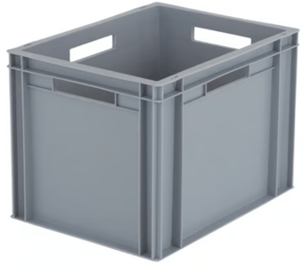 picture of BiGDUG Euro Stacking Box - 290h x 300w x 400d mm - 25 Litre Capacity - Grey - [BDU-BNB4328G]