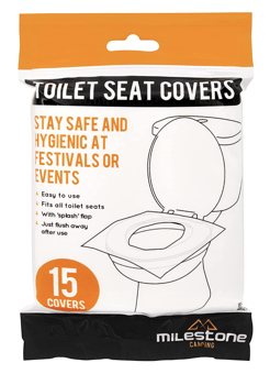 picture of Milestone Camping 15 Pieces Toilet Seat Covers - [BNR-25140]