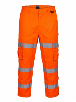 Picture of Orange Hi-Vis 3 Band Combat Trouser - Regular Leg - [PLW-CTO25R] - (DISC-W)