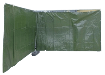 Picture of Heras Fence Tarpaulin 150gsm Green - 1.76m x 3.41m - [LTR-022819]