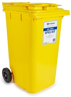 picture of FyterTech 240L Oil Only Spill Kit - 2 Wheeled Bin - [DA-27-1240]