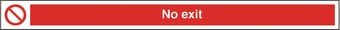 Picture of No Exit Sign - 400 X 35Hmm - Rigid Plastic - [AS-PR166-RP]