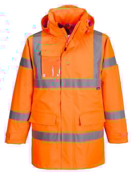 picture of Portwest S599 - Hi-Vis Extreme Rain Jacket 3L - Orange - PW-S599ORR